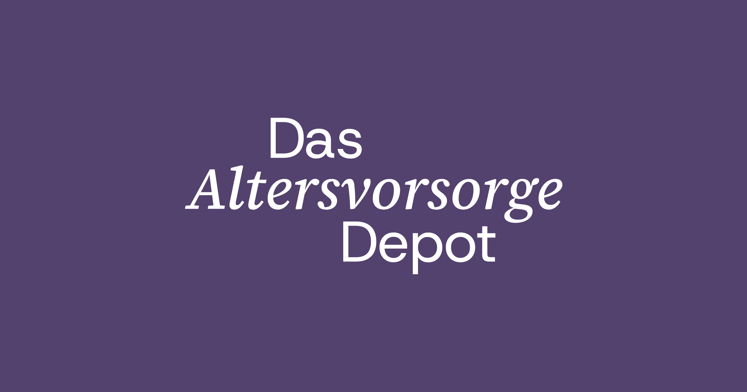 Das Altersvorsorgedepot: Ein richtiger Schritt – aber leider ein zu kleiner